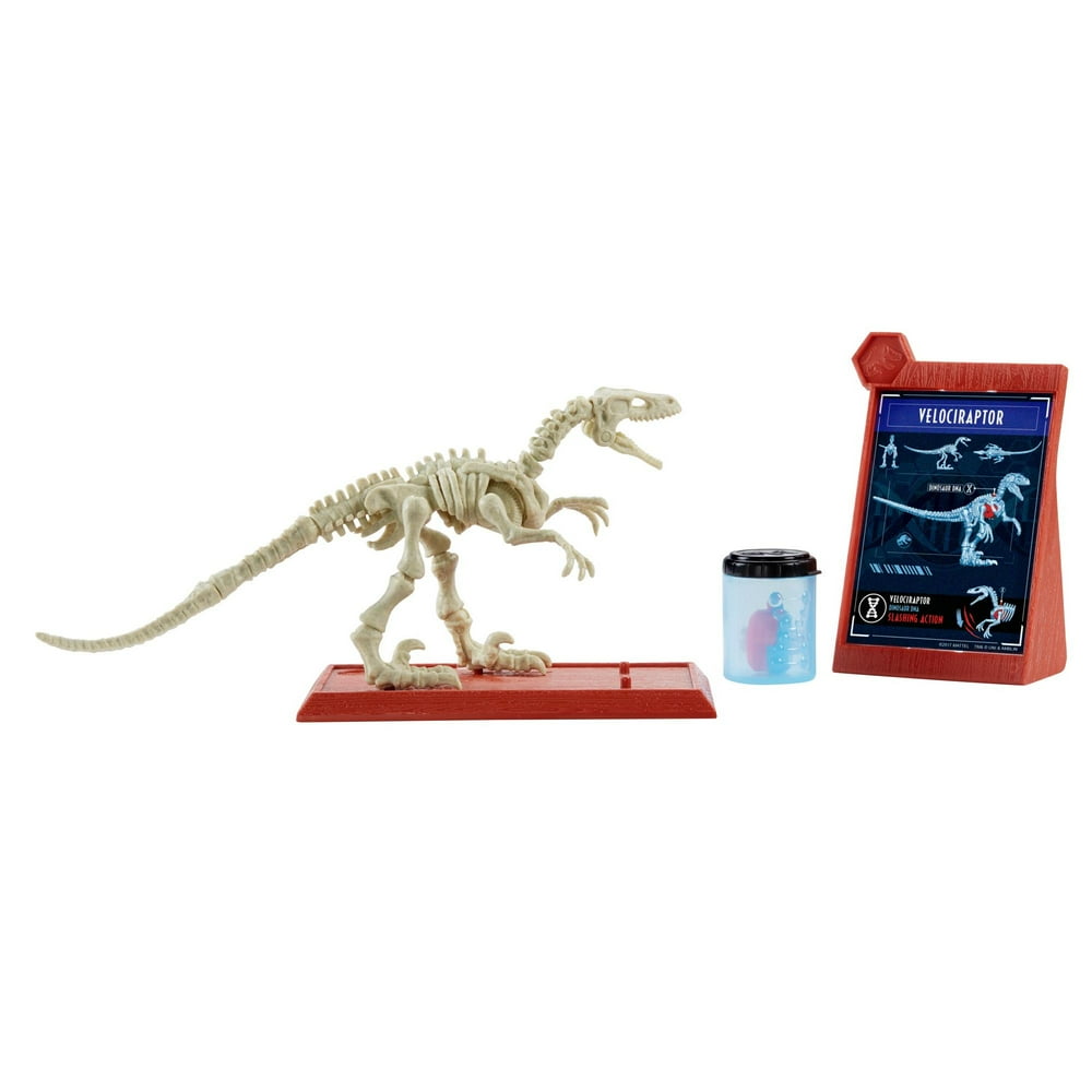 jurassic world stem fossil strikers velociraptor
