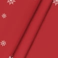 thumbnail image 5 of Christmas Tablecloth 60×60 Inch Round, Red Snow House Pine Trees Washable Table Cover for Party Picnic Dinner Decor, 5 of 6