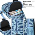 thumbnail image 4 of Crossbody Sling Backpack for Women Men Sea Animals Blue Striped Shoulder Sling Crossbody Casual Chest Bag for Travel Sports Running Hiking, 4 of 6