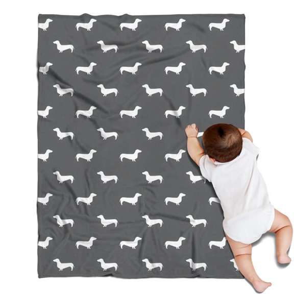 Dachshund Blanket,Comfortable Soft Flannel Throw Blanket,All Season,Warm Lightweight Blankets for Sofa Bed Couch Living Room Chair,30"x40"