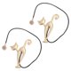 thumbnail image 2 of 2 ganchos para sujetar cortinas con forma de gato, accesorios para sujetar cortinas. dorado, 2 of 8
