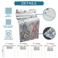 thumbnail image 6 of Gnomes Easter Table Runner - 48 Inch Long Colorful Spring Floral Weeping Eggs Cotton and Linen Blended Dress Scarves Farmhouse Table Runner for Kitchen Dining, Coffee Table, 13" x 48", 6 of 8