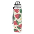 thumbnail image 2 of Strawberry Fruit 32oz Sports Water Bottles Leakproof Tritan Bottle with Straw BPA Free Clear Bottle for Fitness Gym Outdoor Cycling, 2 of 7