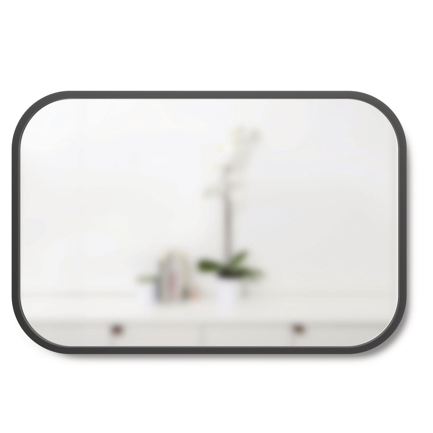 Miroir rectangulaire Umbra Hub 24 x 36 "(61 x 91 cm), noir