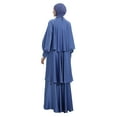 thumbnail image 5 of Blue - Fully Lined - Crew neck - Modest Evening Dress - Refka, 5 of 5