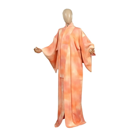 DEAR VANILLA Authentic Traditional Japanese Tango Chirimen Silk Iromuji Kimono for Women Robe Made in Japan KMC-0031