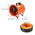thumbnail image 2 of 12'' Extractor Fan Utility Blower Fan Portable Duct Hose High Velocity Exhaust, 2 of 16