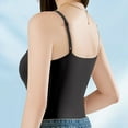 thumbnail image 4 of Seductiva Essentials Women's Slim-Fit Camisole Women with Chest Pads Five Fingers Without Ring Bra Cups One Sports Camisole 0 1PC, 4 of 5