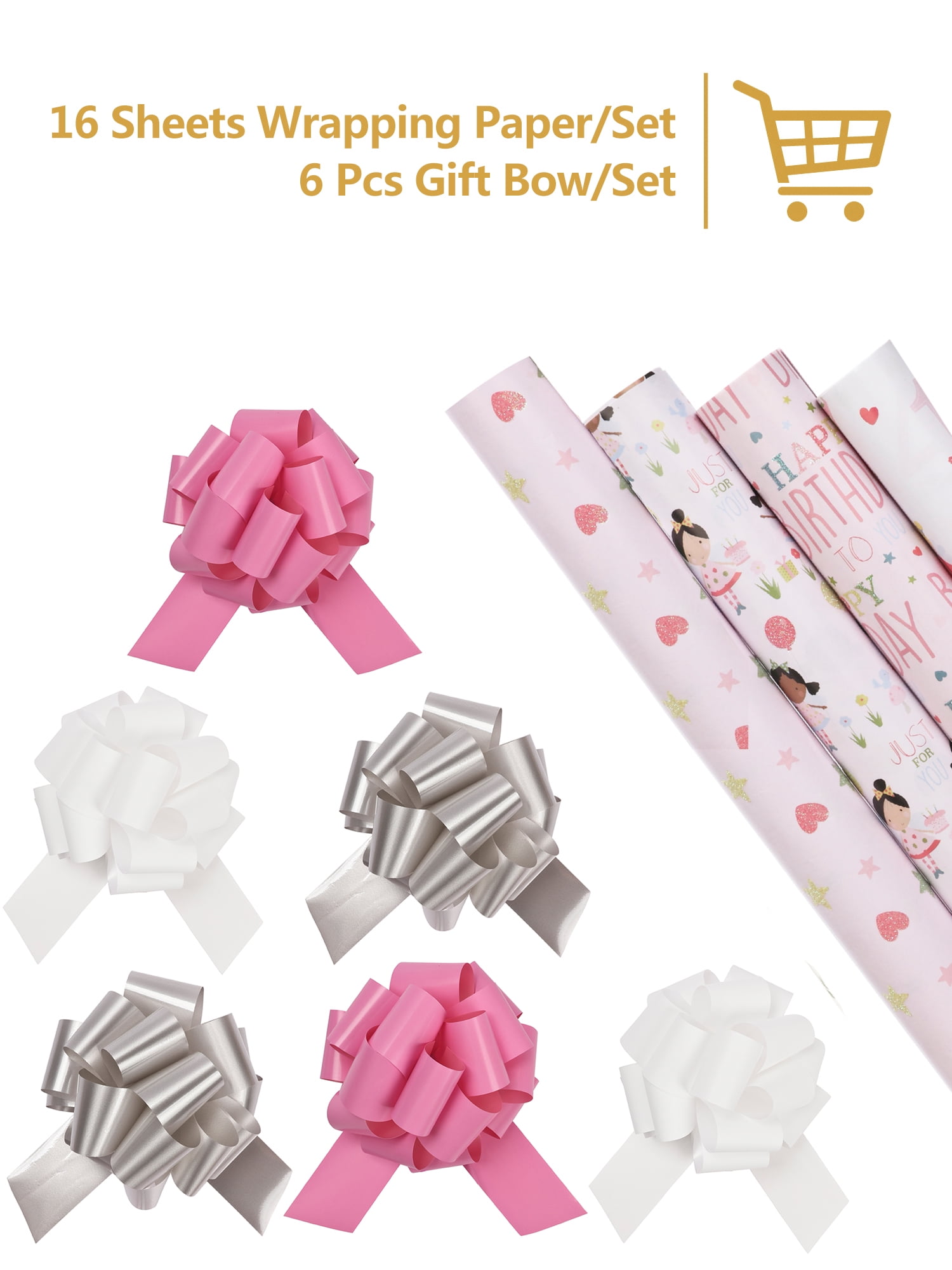 pink christmas wrapping paper