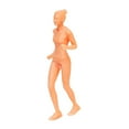 thumbnail image 3 of Escala 1:64, figura pequeña sin pintar para correr, Diorama, colecciones de paisajes, decoración de diseño, accesorios de película, jardín de hadas, Estilo C Baoblaze Figura corriendo sin pintar, 3 of 8
