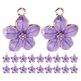 thumbnail image 1 of TABLETREANDS 20Ud Dijes En Esmalte Morado De Flor De Cerezo Pequeños Para Pulseras Y Llaveros, 1 of 8