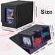 thumbnail image 2 of Caja Baraja Cartas Expositor Cartas con Bandeja para Dados Caja Baraja Caja Baraja con Capacidad para Más 160 Cartas Coleccionables Caja Almacenamiento Caja Baraja Púrpura, 2 of 6