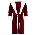 thumbnail image 6 of Labakihah robes for women Women Winter Plush Lengthened Shawl Bathrobe Home Clothes Long Sleeved Robe Coat, 6 of 9