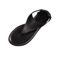 thumbnail image 2 of DIVVce Leather T Strap Slingback Sandals For Women Open Toe Comfortable Non Slip Casual Footwear, 2 of 8