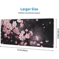 thumbnail image 2 of Blooming Cherry Floral Gaming Mouse Pad 31.5x11.8in Non-Slip Rubber Base Extended with Stitched Edges Keyboard & Computer Mat for Gamer & Office, 2 of 6