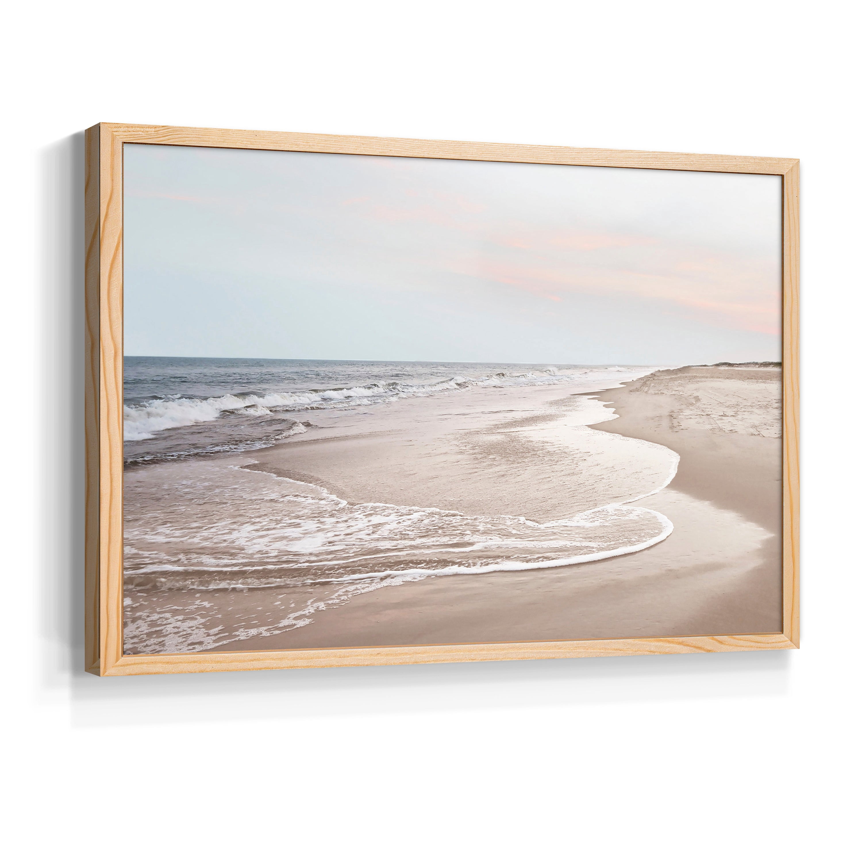 Corolla Soft Shore by Natalie Carpentieri - Restickable Framed Giclée Print