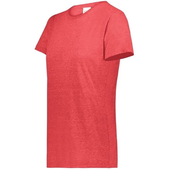 Augusta Sportswear 6961.V96.S Ladies All-Day Core Basic Tri-Blend T-Shirt, Red Heather - Small