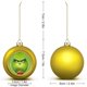 thumbnail image 2 of Bolas navideñas de Grinch para decoración navideña, decoración para fiestas, adornos para árboles, 2 of 5