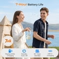 thumbnail image 6 of Imego Portable Mini Magnetic Bluetooth Speaker Adjustable Phone Stand & Kitche, Refrigerator, Anything Magnet, Gifts White, 6 of 7