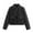 Black, variant on UJNDER Jacket for Women Fashion Multicolor Wool Blend Pocket Zipper Stylish Casual Outerwear Coat Long Sleeve WH1 L
