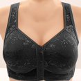 thumbnail image 2 of Wdgfv Women's Front Closure Push Up Bra Plus Size Support Non Underwire Comfortable T Shirt Vest Black 48, 2 of 5