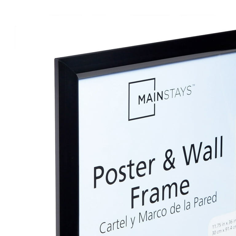 Mainstays 16x24 Rounded Black Poster Picture Frame, Set of 2
