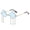 Light Blue, variant on Wutalume Irregular Shape Retro Sunglasses, Vintage Unisex Frameless Sun Glasses, Unique Geometric Design UV Protection Eyewear, Lightweight and Fashionable for Men and Women,Light Blue