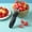 Black, variant on Qnjujn Stainless Steel Watermelon Slicer - 2-in-1 Stainless Steel Watermelon Slicer Knife Fruit Baller Divider for Melon Cantaloupe Kitchen Tool Easy Cutting Scooping for Summer Party BBQ