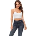 thumbnail image 3 of Camisole Recadrée avec Culotte de Soutien-Gorge Intégrée pour Femmes, 3 of 7