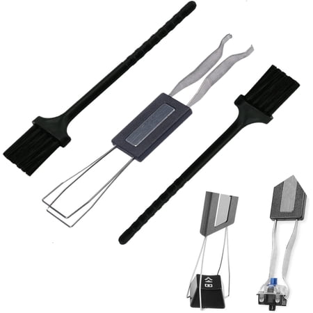 Computer Key Remover Keycap Puller for Mechanical Keyboard with 2 Pcs Keyboard Brush ...