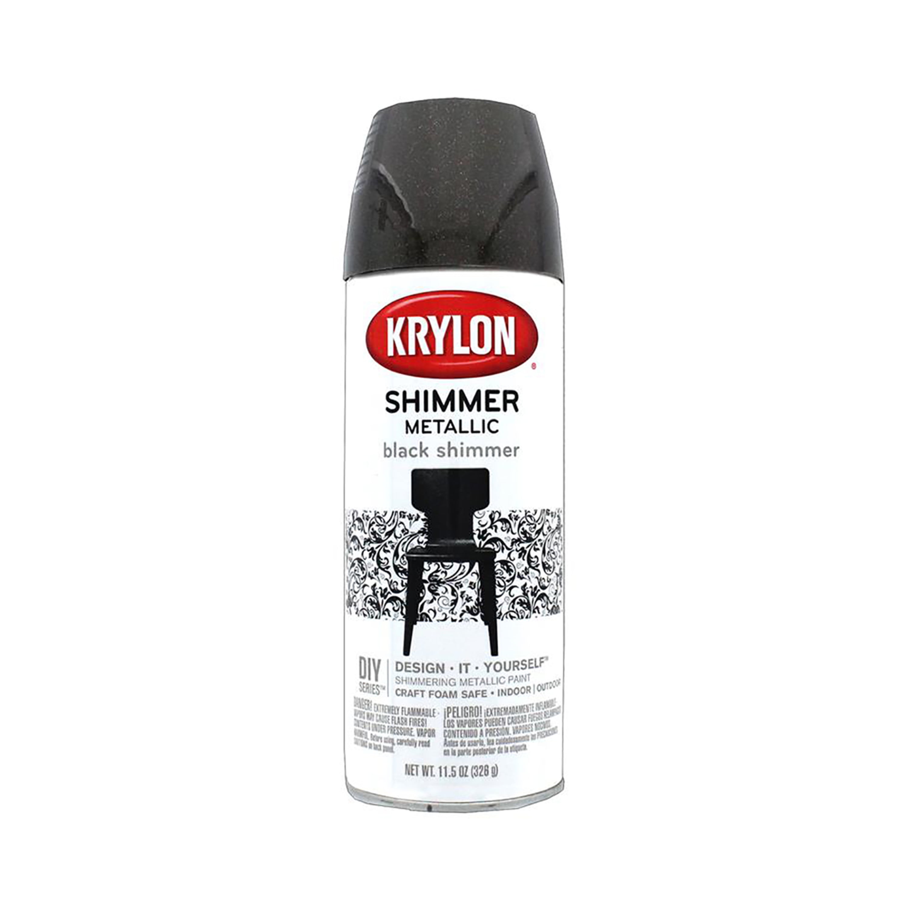 Krylon Shimmer Metallic Spray Paint, 11.5 Oz., Black - Walmart.com