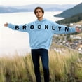 thumbnail image 5 of Bibifish Womens Hoodies "Brooklyn" Graphic Oversized Long Sleeve Hoodies With Pocket Loose Fit City Trips Street Style Urban Stylish Hooded Tops, 5 of 6