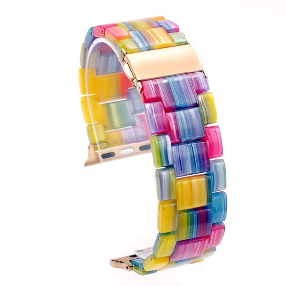 Resin Apple Watch Band for Women Men, Super Lightweight, Comfortable, Compatible with Apple Watch Band 38mm , Fashionable for iWatch Band Series