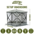thumbnail image 2 of CLAM Quick-Ensemble Venture Abri de Camping Extérieur Portable 9 x 9 Pi, Gris, 2 of 11