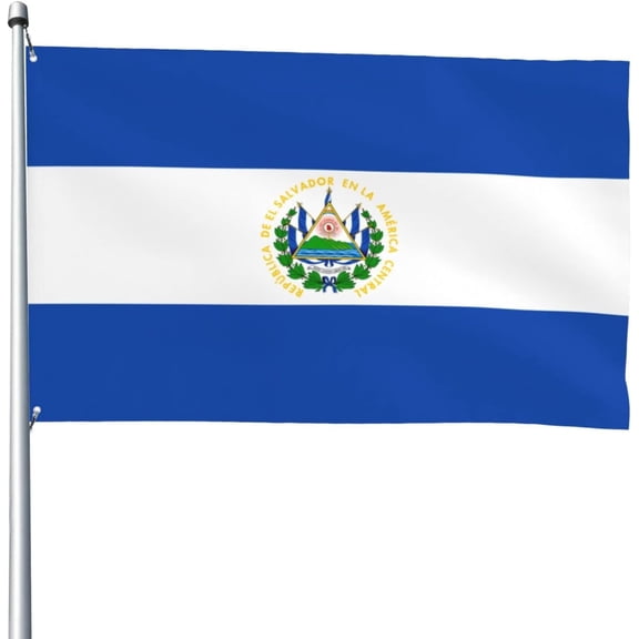 Flag of El Salvador Flag 4x6 Ft Heavy Duty Durable Outdoor Decorative Banner Home Patio Flags Yard Welcome Flag