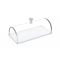 thumbnail image 2 of Rectangular Acrylic Tray and Cake Dome, 11 Inches Long, Set of 2, 2 of 3