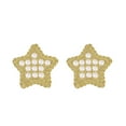 thumbnail image 7 of BEBERLINI Women Stud Earrings Cubic Zirconia 14K Gold Filled Brass Fashion Jewelry Star, 7 of 7