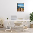 thumbnail image 3 of Stupell Industries Cliffs over Blue Sea Landscape Photography Brown Floater Framed Art Print Wall Art, 17 x 21, 3 of 10