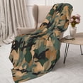 thumbnail image 3 of Disketp Camouflage Rabbit Cozy Flannel Fleece Throw Blanket: Has a velvety texture for All Seasons - Perfect for Women, Men, & Kids"50"x40", 3 of 6