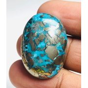 ARENAGEMSJEWELLERY Oval Turquoise Gemstone Blue Turquoise Cabochon Blue Turquoise Loose Stone