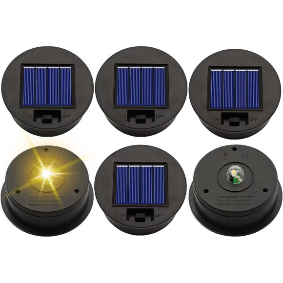 Linternas solares de repuesto ZNYCYE, paquete de 6, 8,4 x 7,2 x 2,2 cm