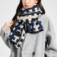 thumbnail image 5 of Scarfs for Women Winter Scarf for Women Cold Weather Scarves & Wraps Womens Scarf - blue, 5 of 5