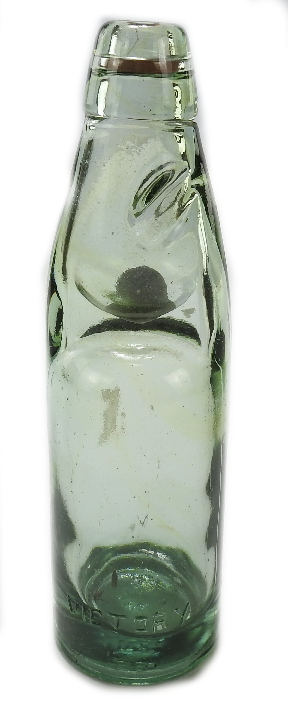 Antique 19th Century English Codd Neck Glass Soda Bottle