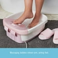 Homedics Bubble Bliss Deluxe Foot Spa Massager with Heat Control, Pink