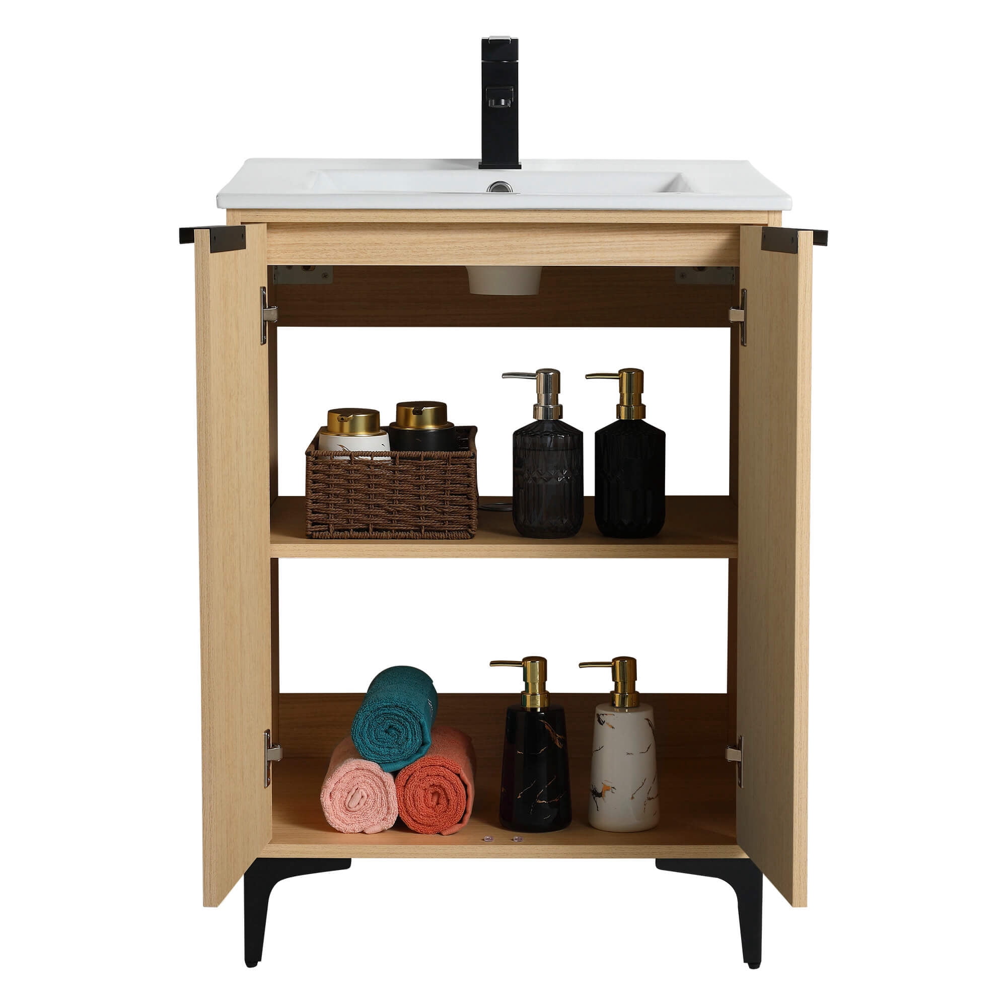 Fine Fixtures Wilmington 24 Inch Bathroom Vanity With Sink - Fully Assembled Bathroom Sink Cabinet, Bathroom Vanities, Wood Bathroom Vanity, Small Bathroom Sink Cabinet, 24 Bathroom Vanity With Sink