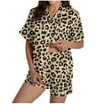 thumbnail image 2 of Vetsdori Womens Casual Pajamas Sets Pockets Button up Homewear Shorts & Top Sleepwear Lightweight Collared Pajamas for Women Trendy, 2 of 7