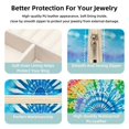 thumbnail image 3 of tie dye Travel Portable Square Jewelry Stand Organizer Storage Box for Rings, Earrings, Necklaces, Bracelets - Suitable for Girls and Women, 3 of 6