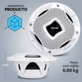 thumbnail image 3 of Altavoces Marinos Duales de 6.5 Pulgadas Lanzar, Sonido Estéreo, Resistente al Agua y al Tiempo, con Potencia de 450 Vatios, Montaje Empotrado, Rodeado con Tela Tratada con Resina, 1 Par, 3 of 8