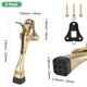 thumbnail image 3 of Uxcell 2-Pack Topes de Puerta, Tope de Puerta de Caída de Aleación de Aluminio de 4 Pulgadas con Altura Ajustable [Tono Dorado], 3 of 7