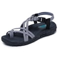 thumbnail image 1 of Sandalia deportiva Skechers Reggae-irie MON para mujer, color blanco y negro, 1 of 3